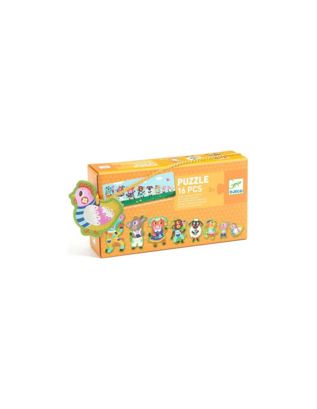 Djeco Puzzle Grands et petits à la ferme - New