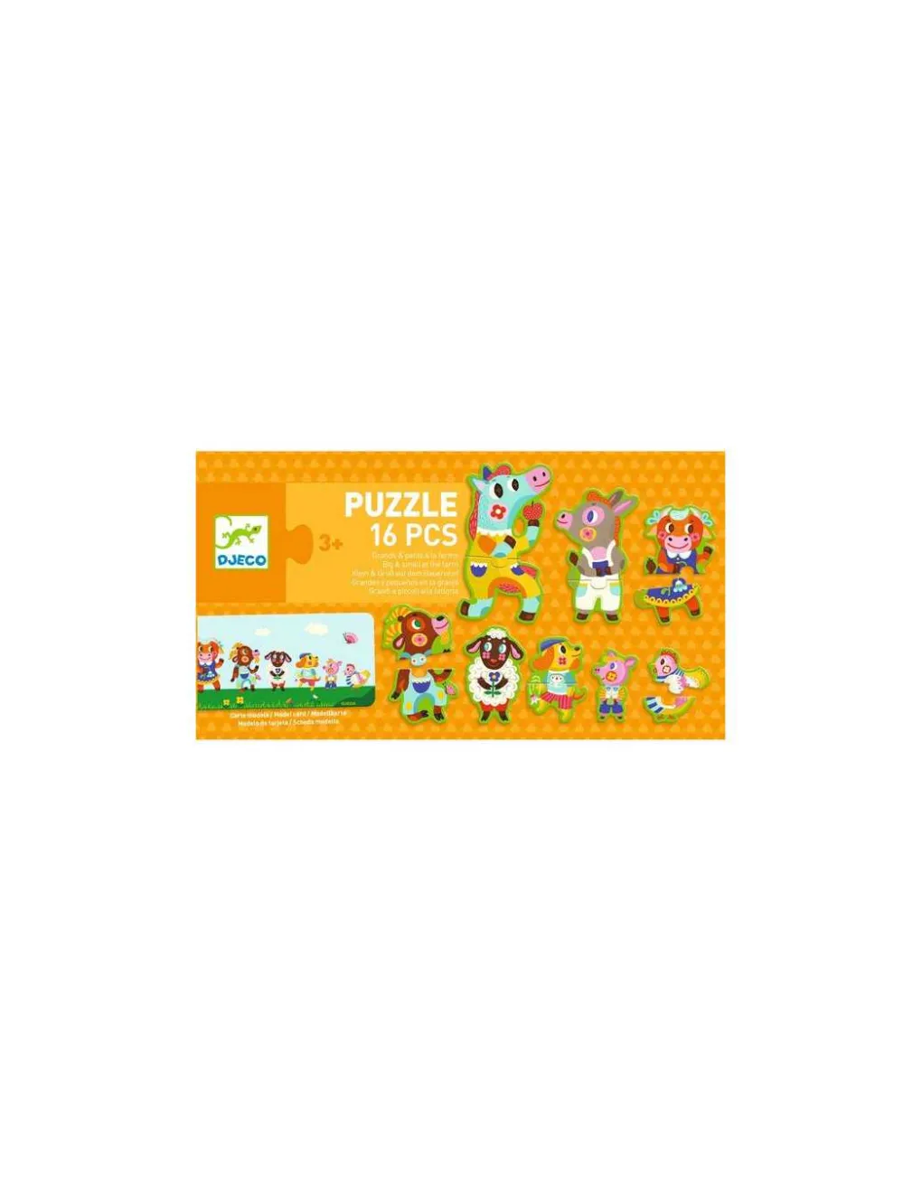 Djeco Puzzle Grands et petits à la ferme - New