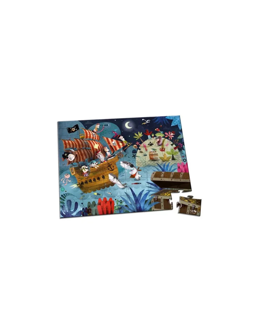 Janod Puzzle la chasse au trésor - New