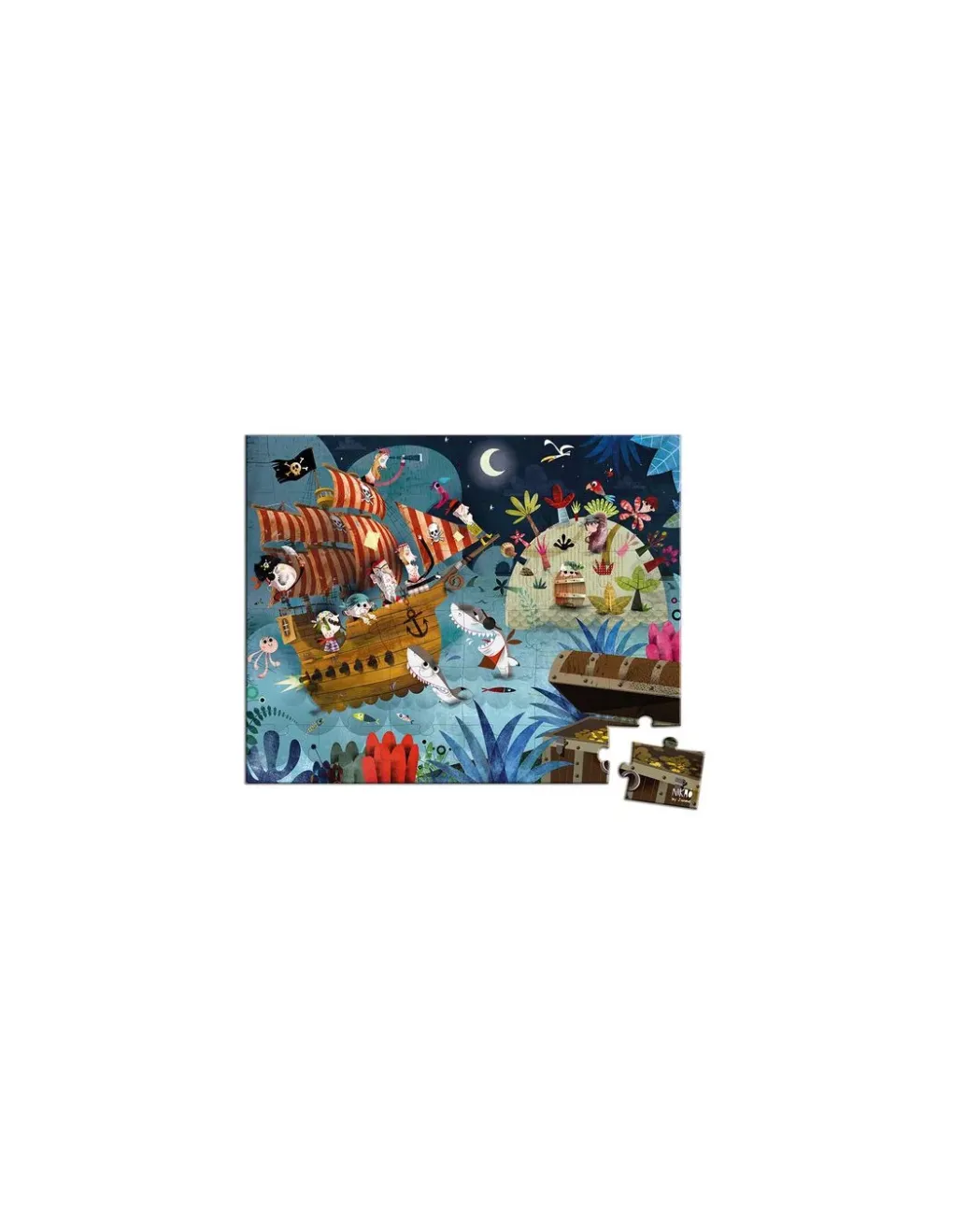 Janod Puzzle la chasse au trésor - New
