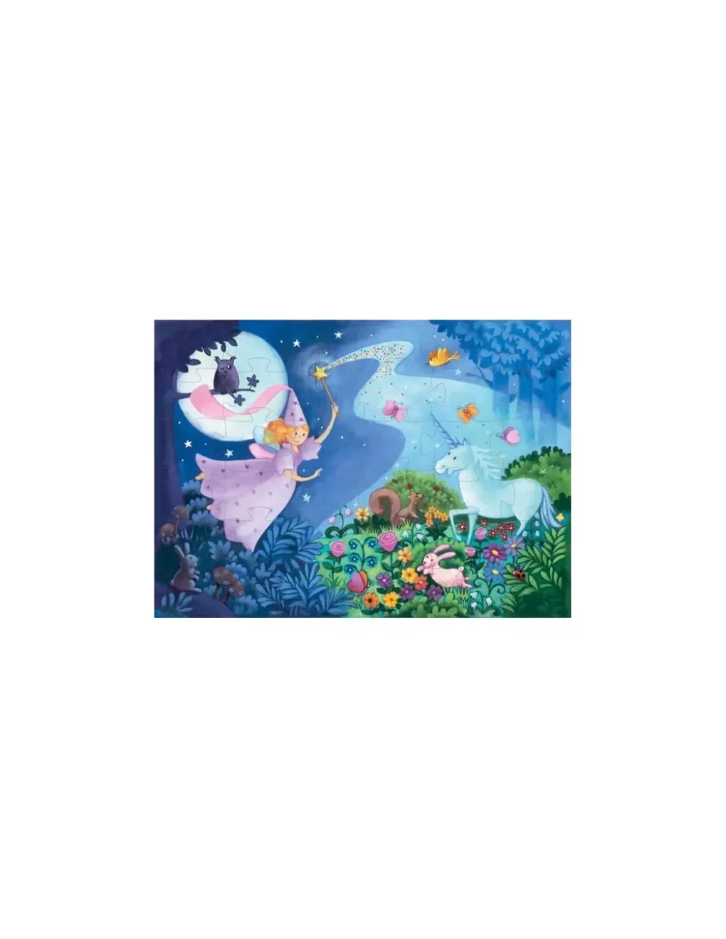 Djeco Puzzle la fée et la licorne - Sale