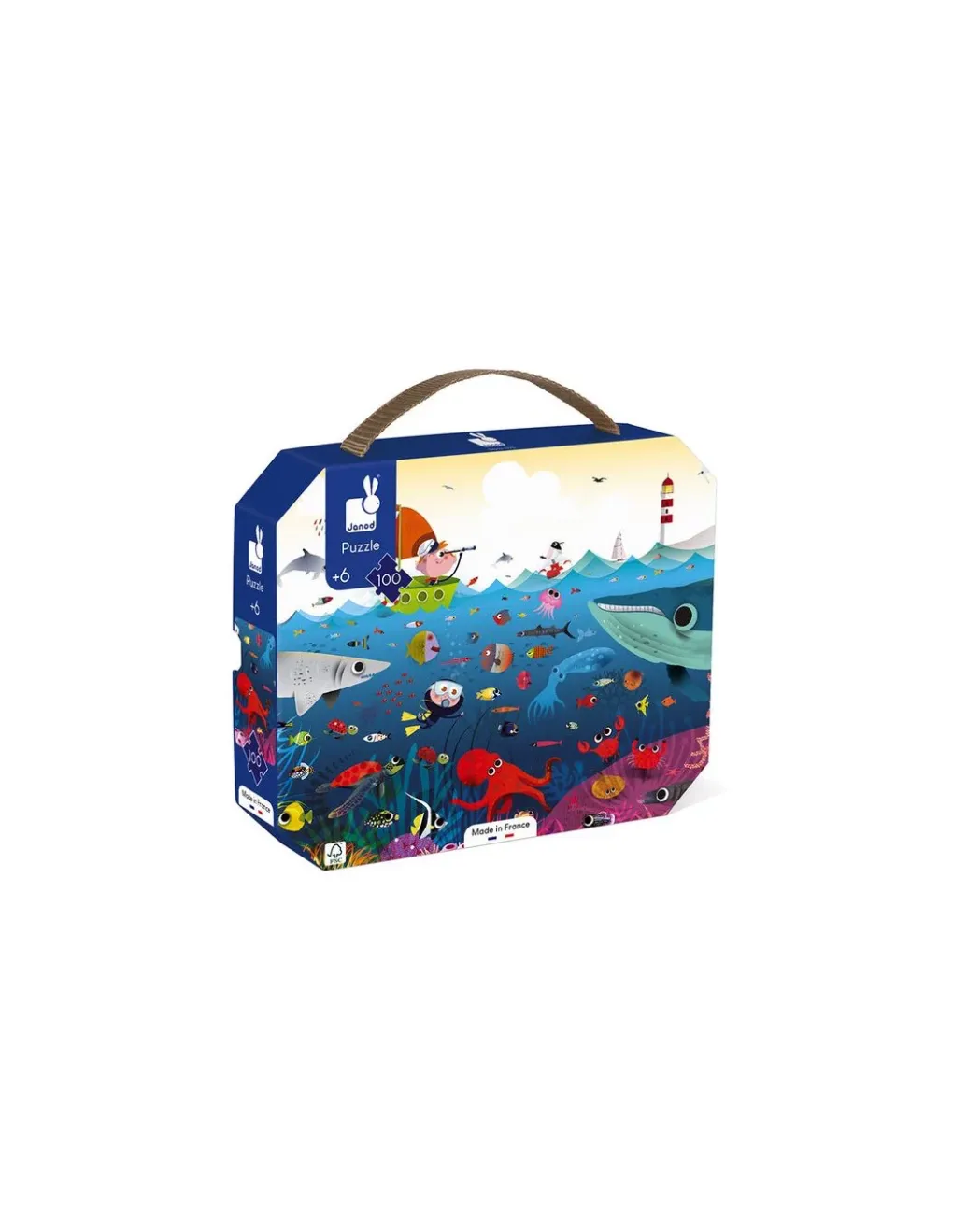 Janod Puzzle le monde sous marin 100 pièces - Discount