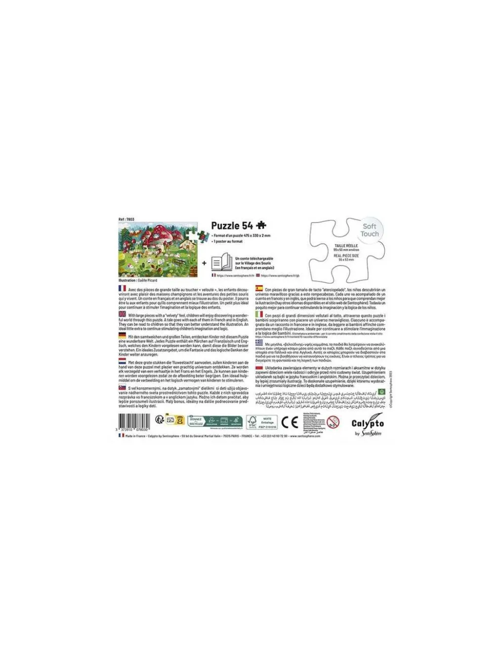 Sentosphere Puzzle Le village des souris 54 pièces - Sentosphère