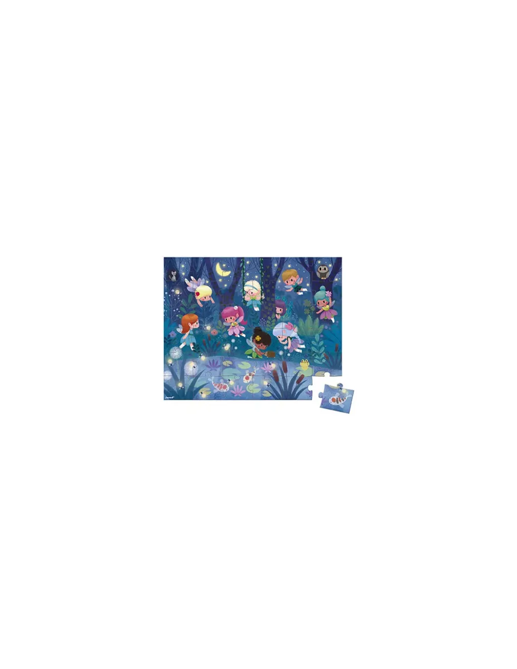 Janod Puzzle les fées et nénuphars 36 pièces - Outlet