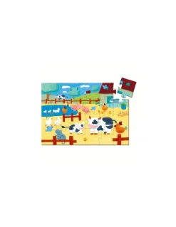 Djeco Puzzle les vaches à la ferme - Discount