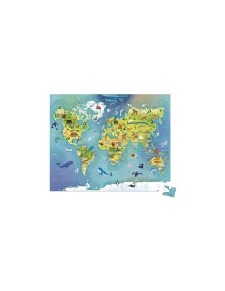 Janod Puzzle Monde 100 pièces - Hot