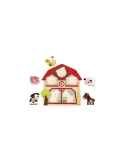 Janod Puzzle musical les copains de la ferme -