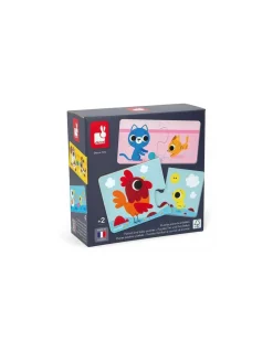 Janod Puzzle Parents et bébé animaux - Best
