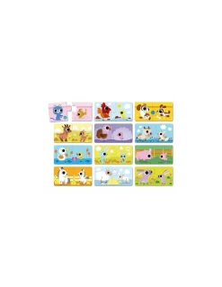 Janod Puzzle Parents et bébé animaux - Best