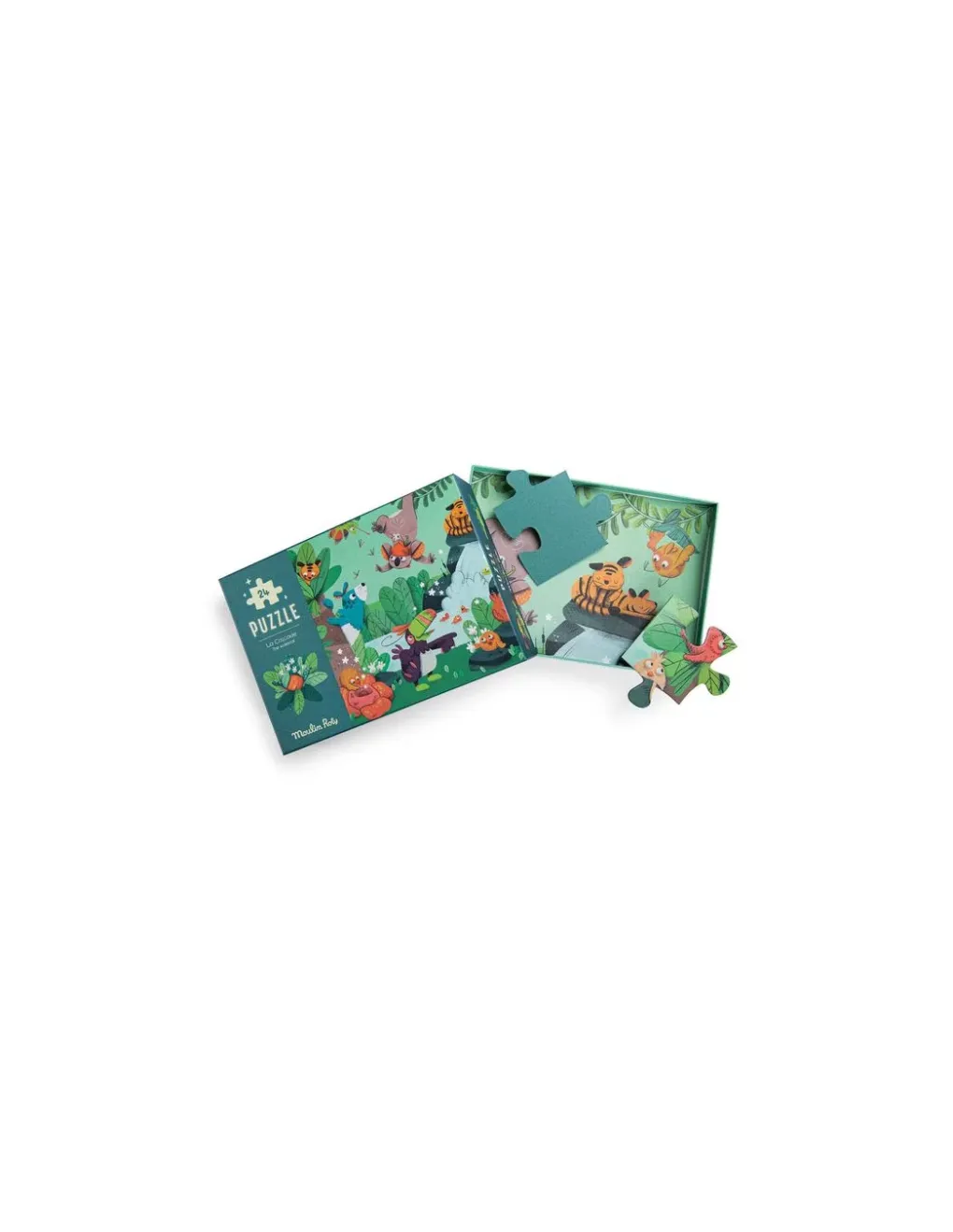 Moulin Roty Puzzle phosphorescent La cascade Dans la jungle - New