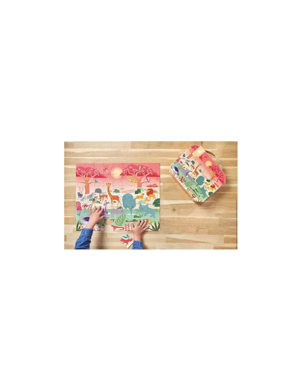 Janod Puzzle réserve animalière 54 pièces - Sale