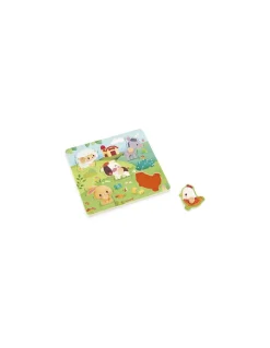 Janod Puzzle tactile Ferme - Discount