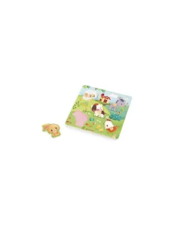 Janod Puzzle tactile Ferme - Discount