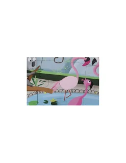 Janod Puzzle tactile une journée au zoo - Clearance