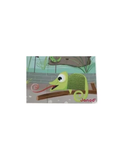 Janod Puzzle tactile une journée au zoo - Clearance