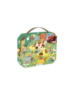 Janod Puzzle Une journée à la ferme 24 pièces - Outlet