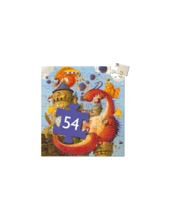 Djeco Puzzle Vaillant et les dragons - Discount
