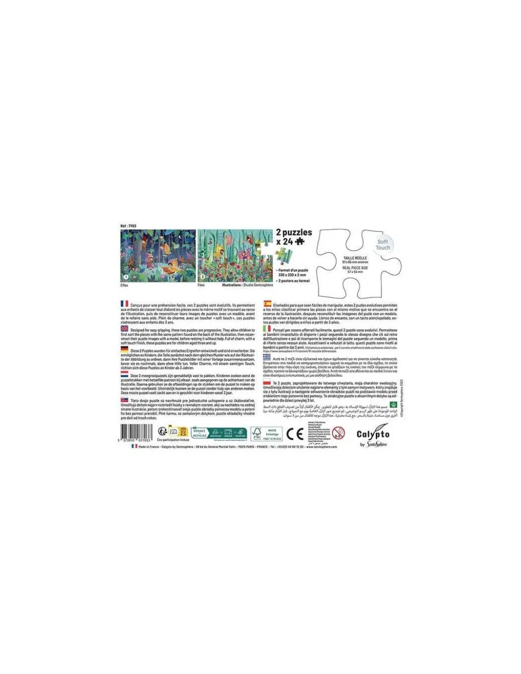 Sentosphere Puzzles Elfes et Fées 24 pièces - Sentosphère Sale
