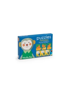 Moulin Roty Puzzles histoires Les Popipop - Clearance
