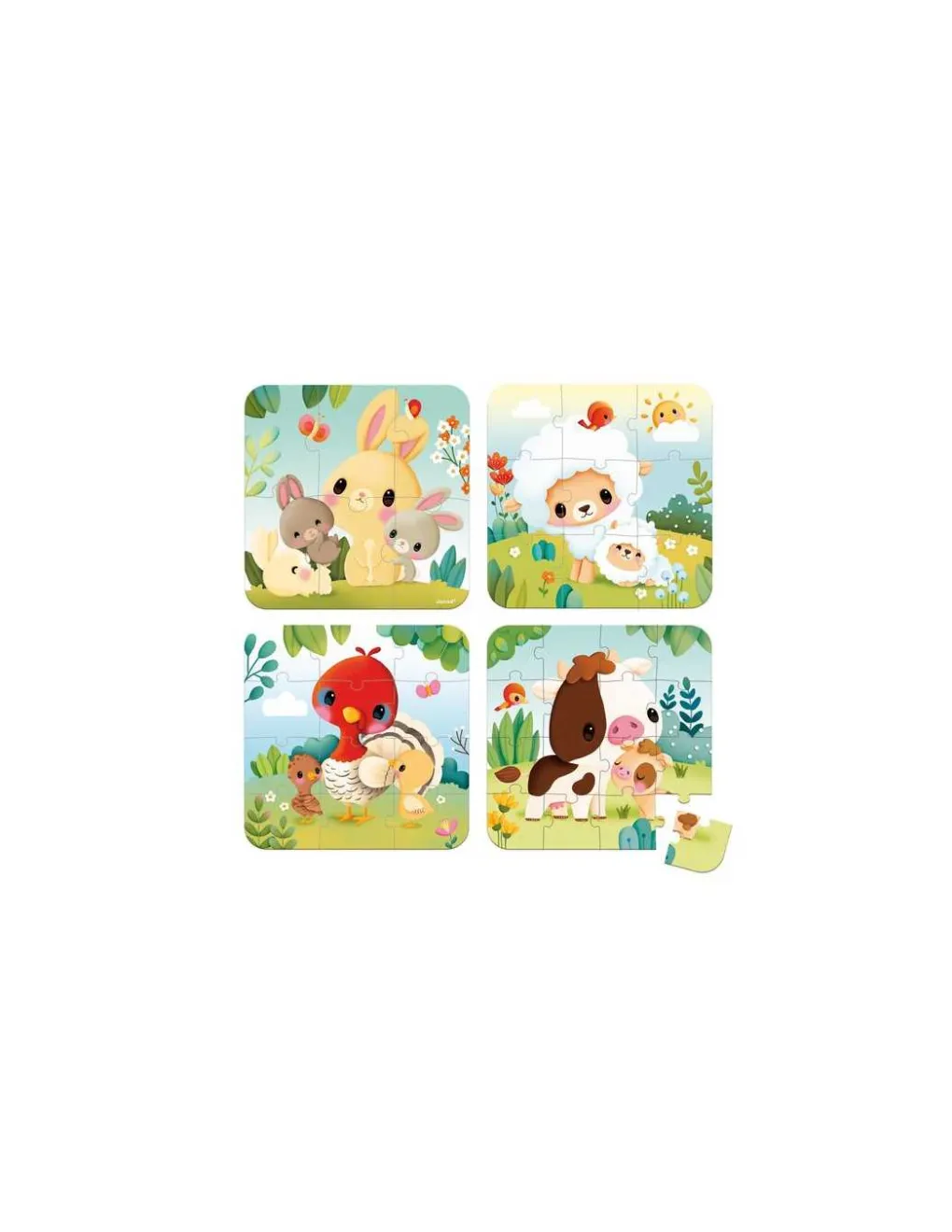 Janod Puzzles évolutifs Animaux de la ferme - Outlet