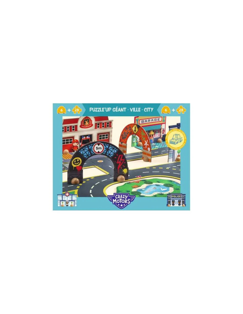 Djeco Puzzle'Up géant Ville - Sale