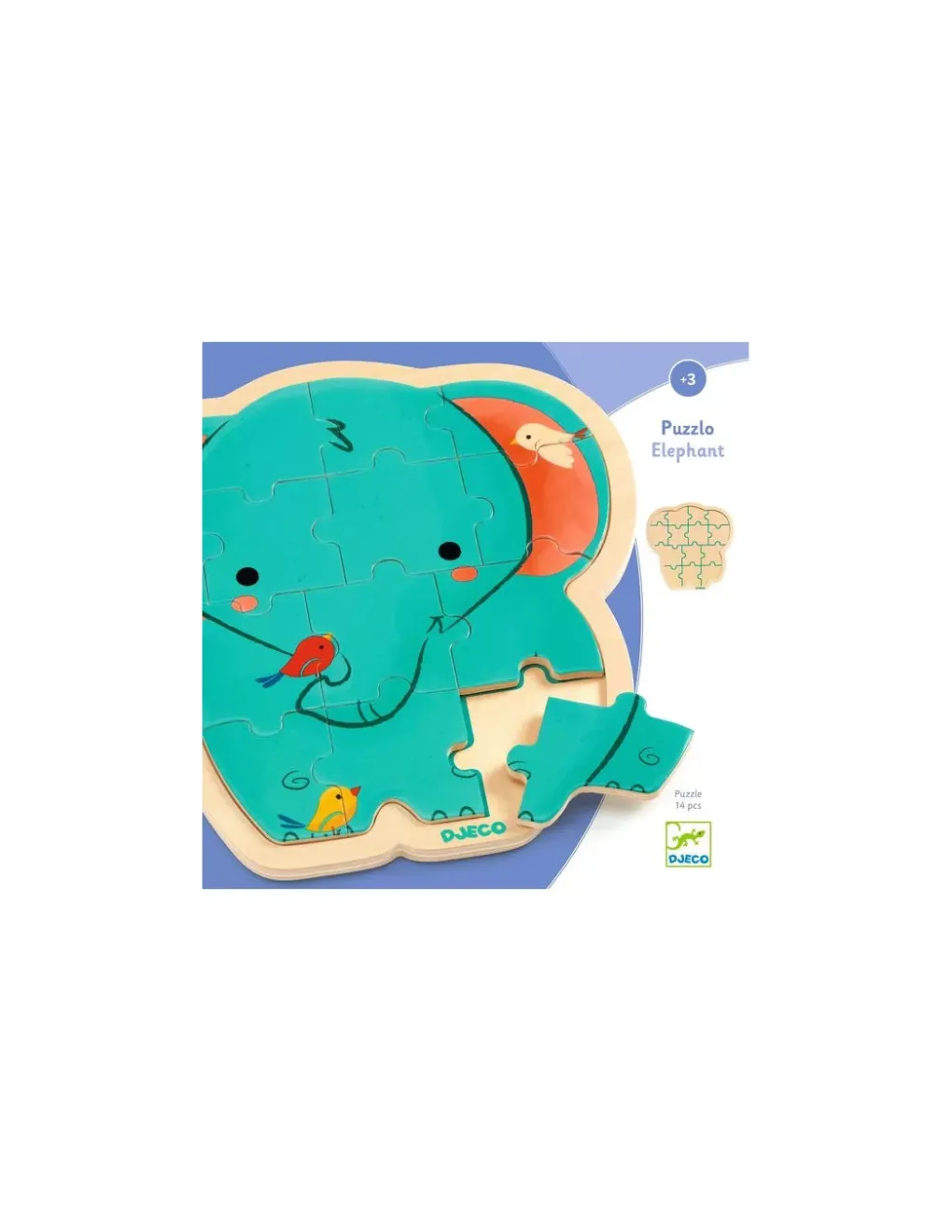 Djeco Puzzlo Éléphant - Outlet