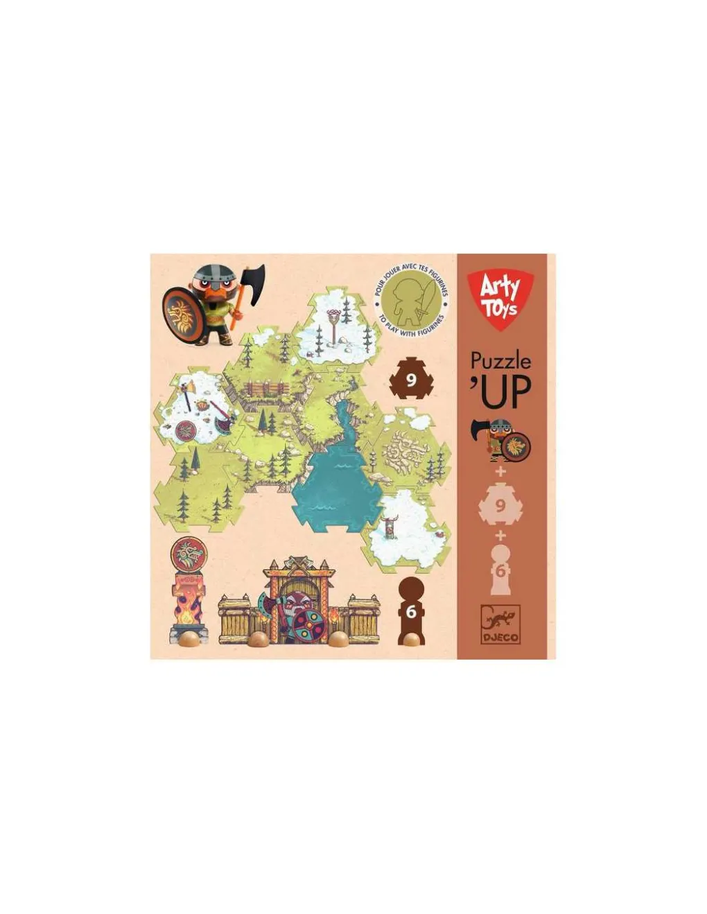 Djeco Puzzl'Up Alric Barbarious 15 pièces - Clearance