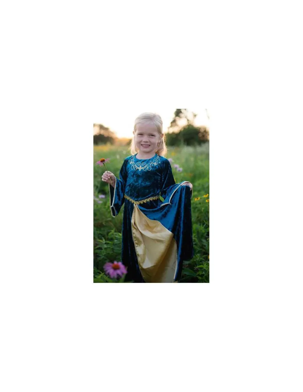 Great Pretenders Robe reine Guenièvre turquoise 4-6 ans - Best