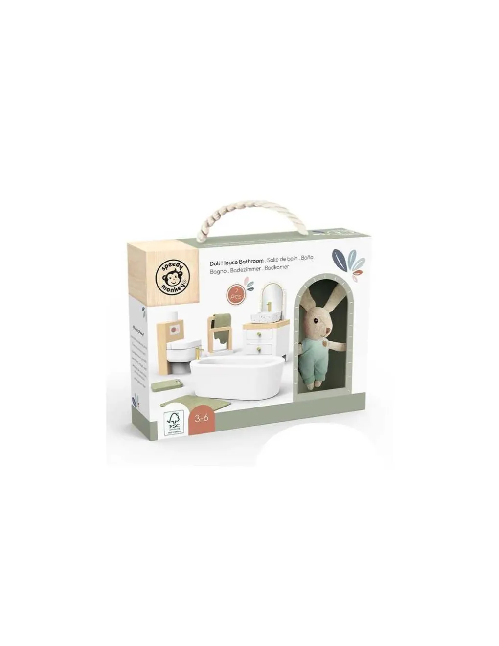 Speedy Monkey Salle de bain pour maison de poupée - Clearance