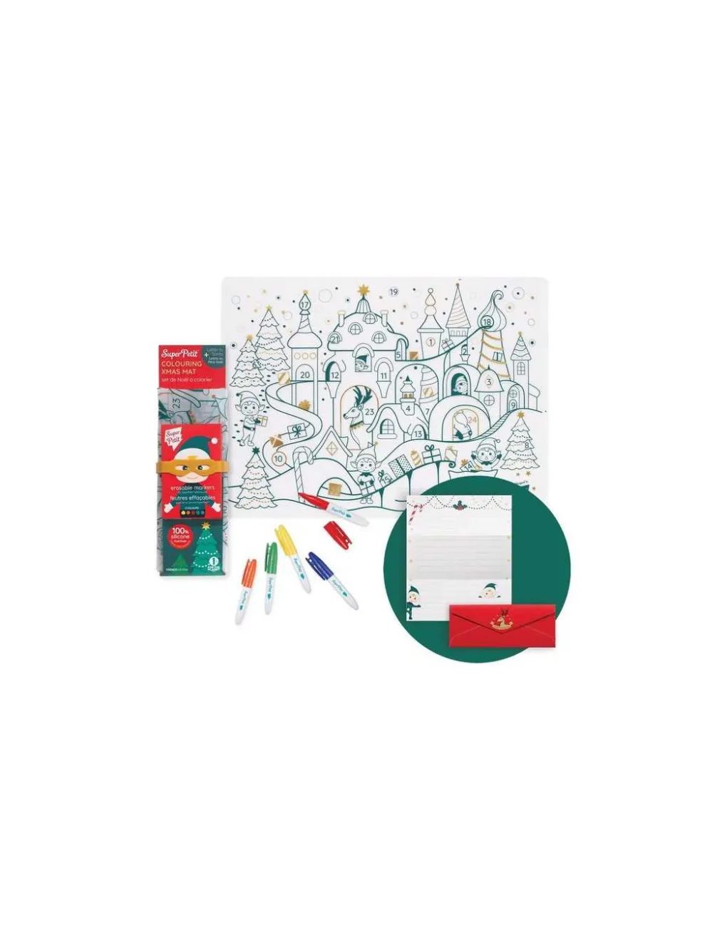 Super Petit Set à colorier silicone Village de Noël - Hot