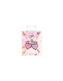 Souza Set cadeau 2 colliers Best Friend Forever cœur pailleté - Hot