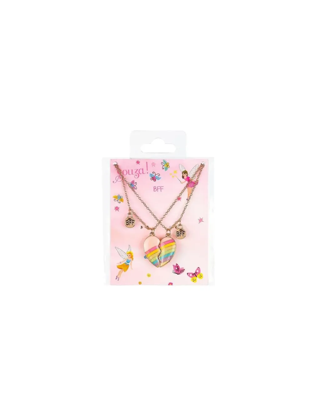 Souza Set cadeau 2 colliers Best Friend Forever coeur arc en ciel - Online