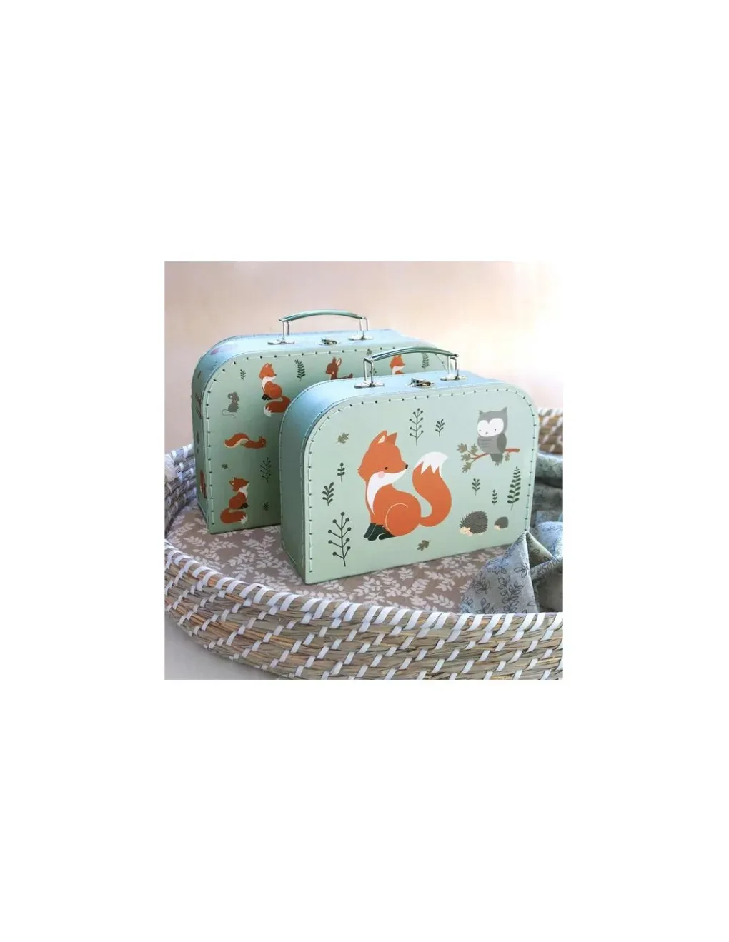 A little lovely company Set de valises amis de la forêt -