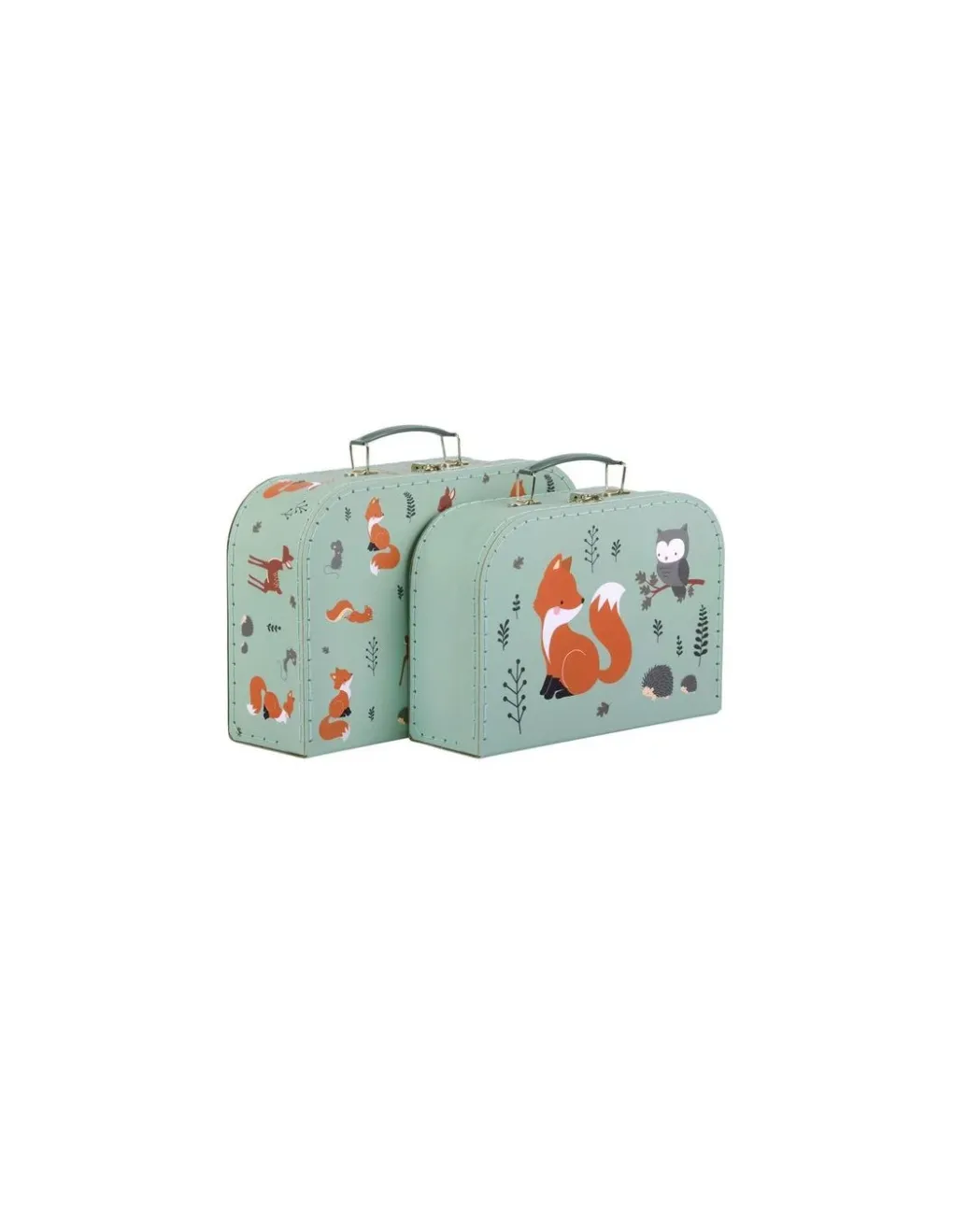 A little lovely company Set de valises amis de la forêt -