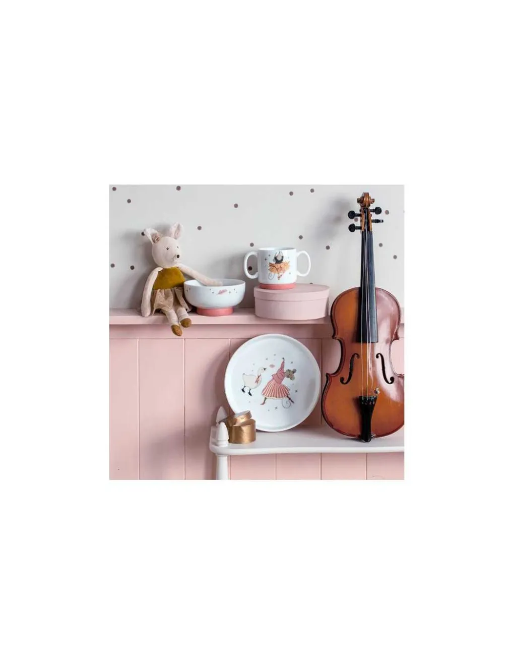 Moulin Roty Set vaisselle porcelaine La petite école de danse -