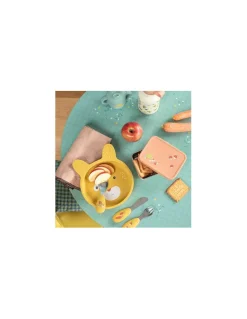 Moulin Roty Set vaisselle silicone Trois Petits Lapins - Clearance