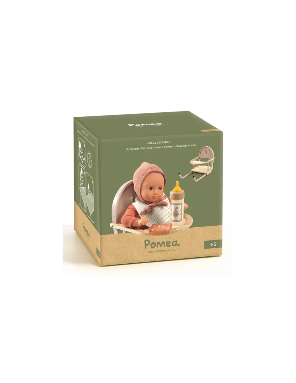 Djeco Siège de table pour poupée Pomea - Discount