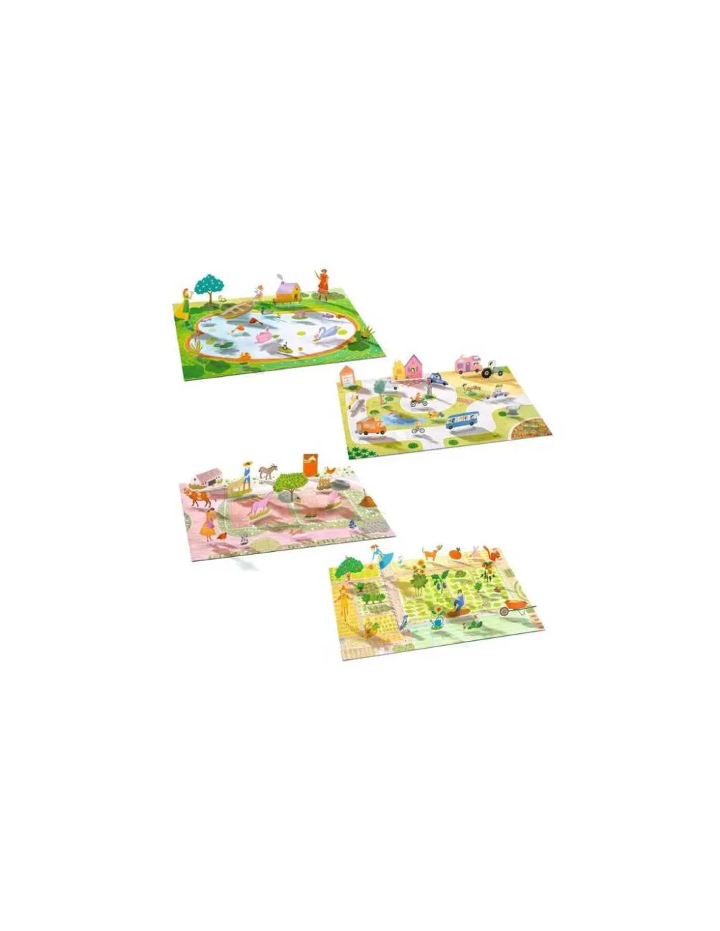 Djeco Stickers à relever À la ferme - Outlet