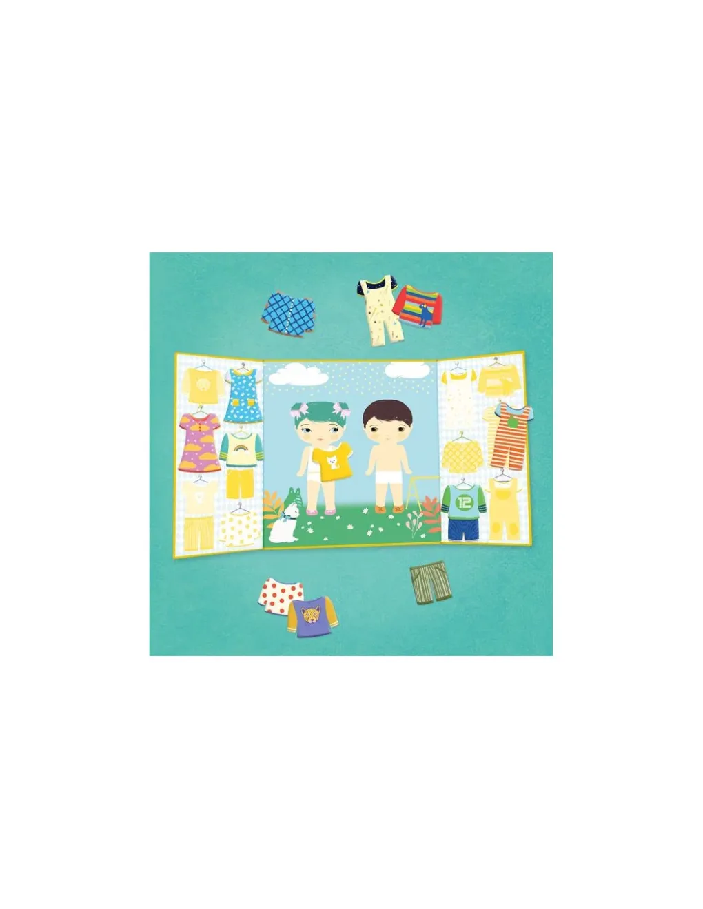 Djeco Stickers repositionnables les habits - Best