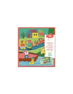 Djeco Stickers repositionnables les animaux - Best