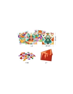 Djeco Tableaux à métalliser Harmonie - Discount