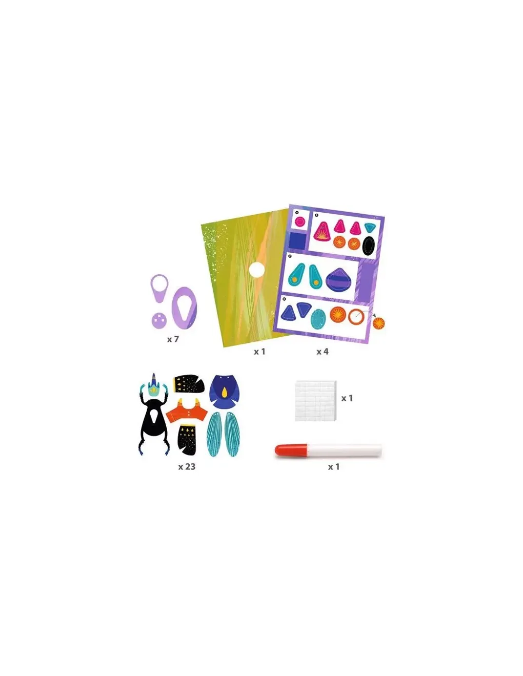 Djeco Tableaux 3D Paper bugs - Clearance