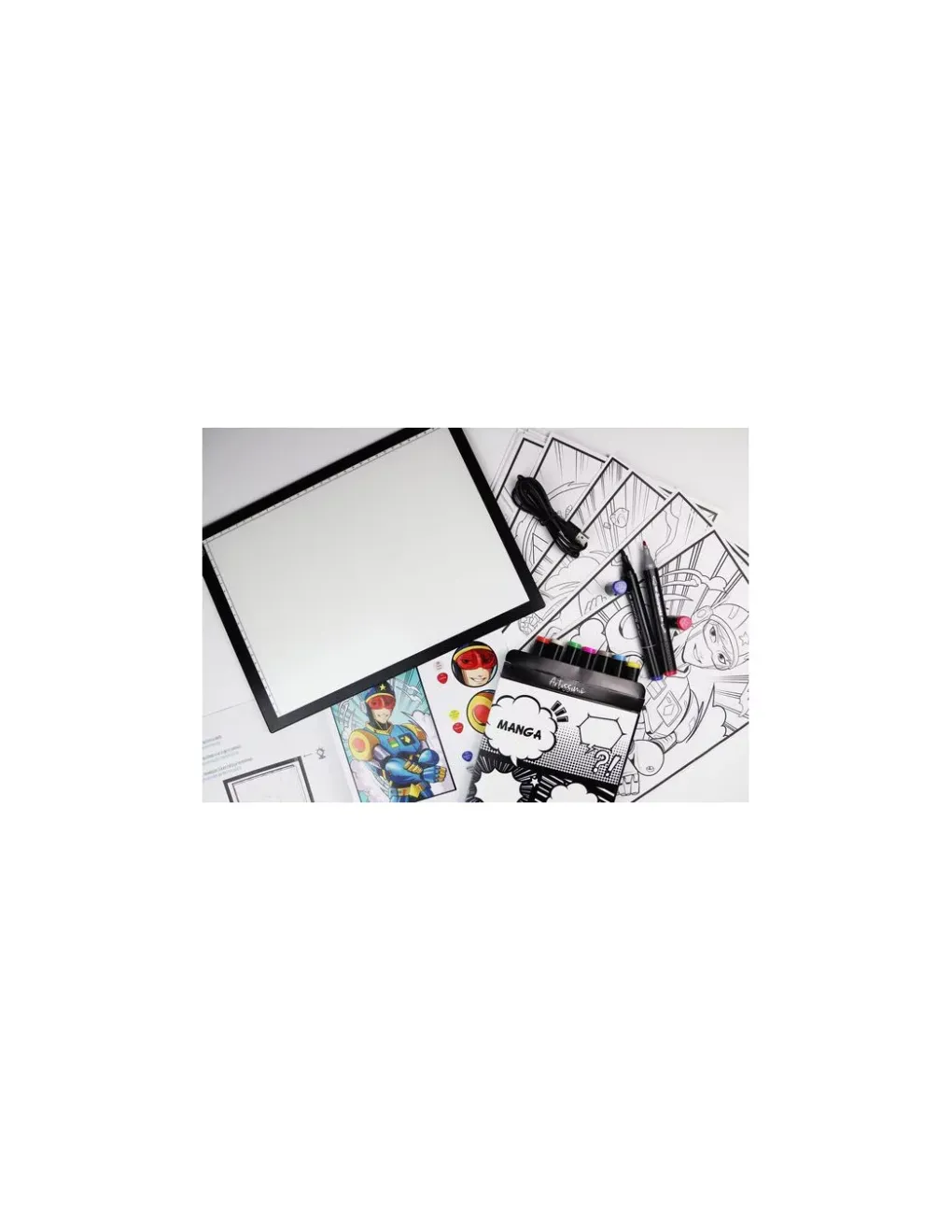 Sycomore Tablette lumineuse et atelier marqueurs Manga - New