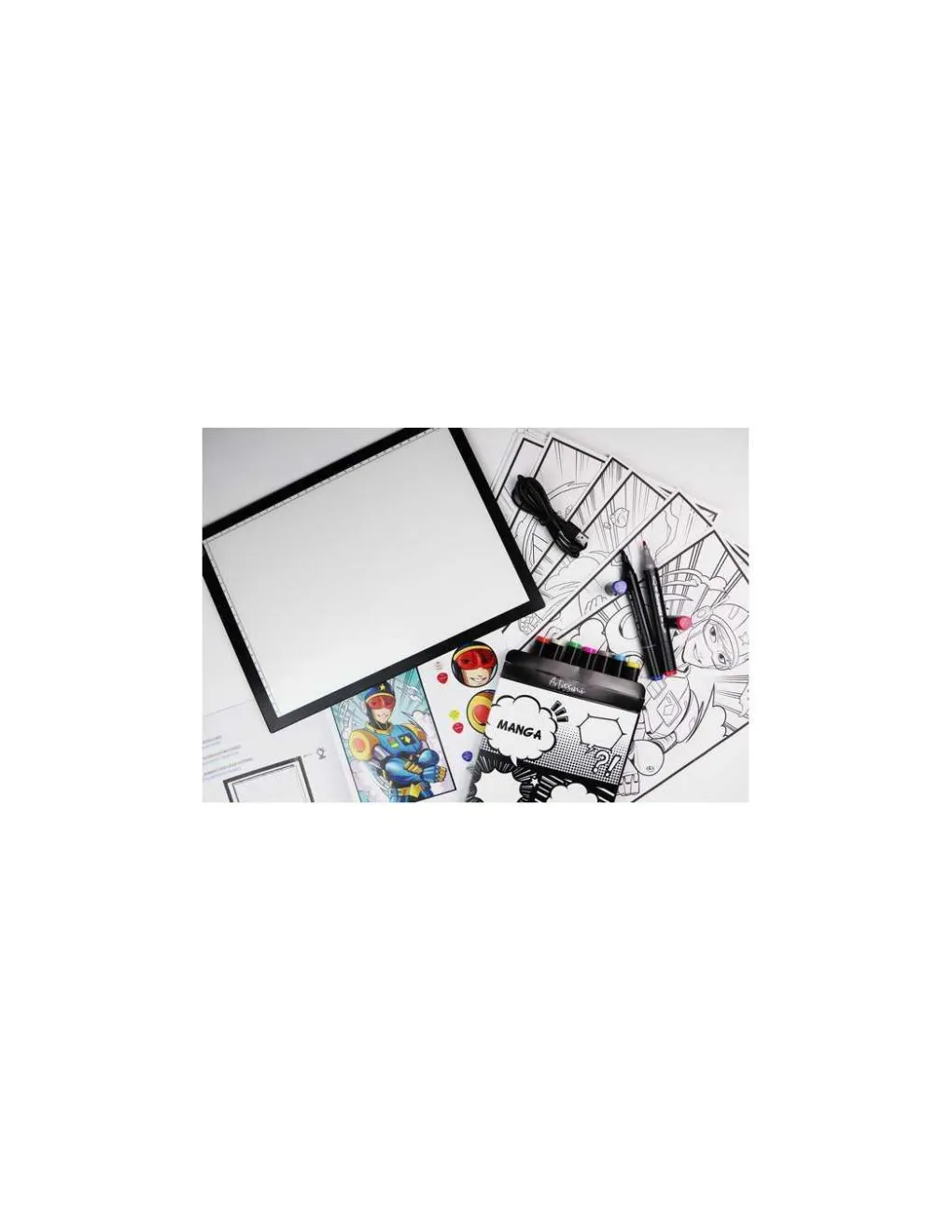 Sycomore Tablette lumineuse et atelier marqueurs Manga - New