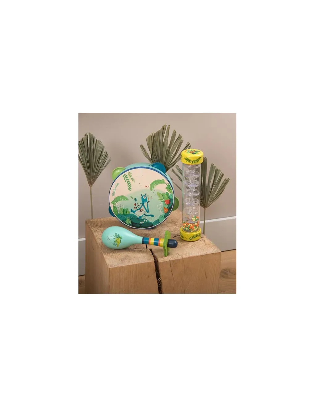 Moulin Roty Tambourin bleu Dans la jungle - Outlet