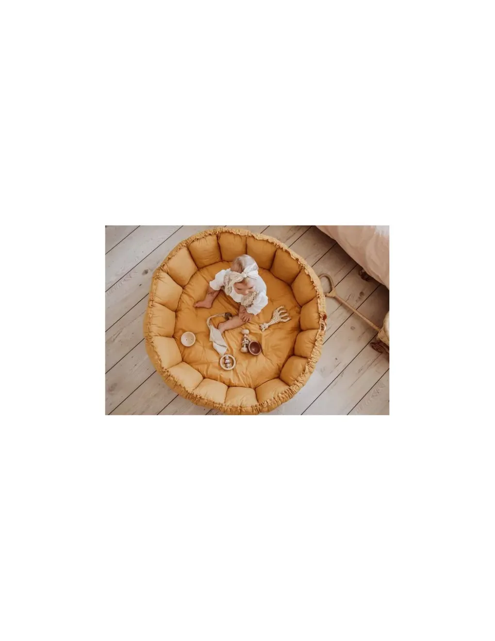 PlayandGo Tapis de jeu 3 en 1 Bloom moutarde - Sale