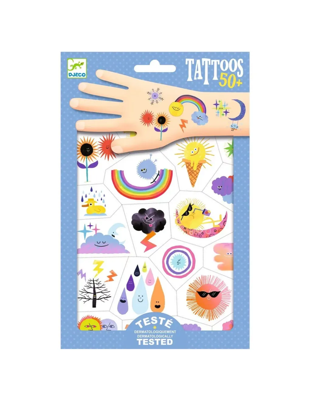 Djeco Tatouages Emojis météo -