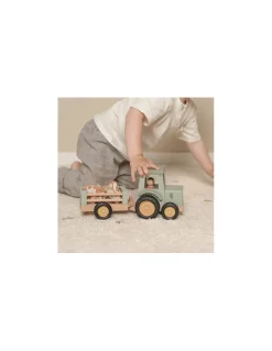 Little Dutch Tracteur avec remorque Little Farm - Discount