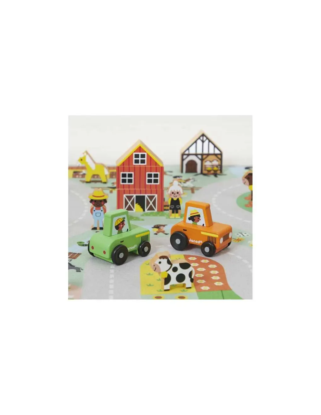 Janod Tracteur rouge Cross Roads - Discount