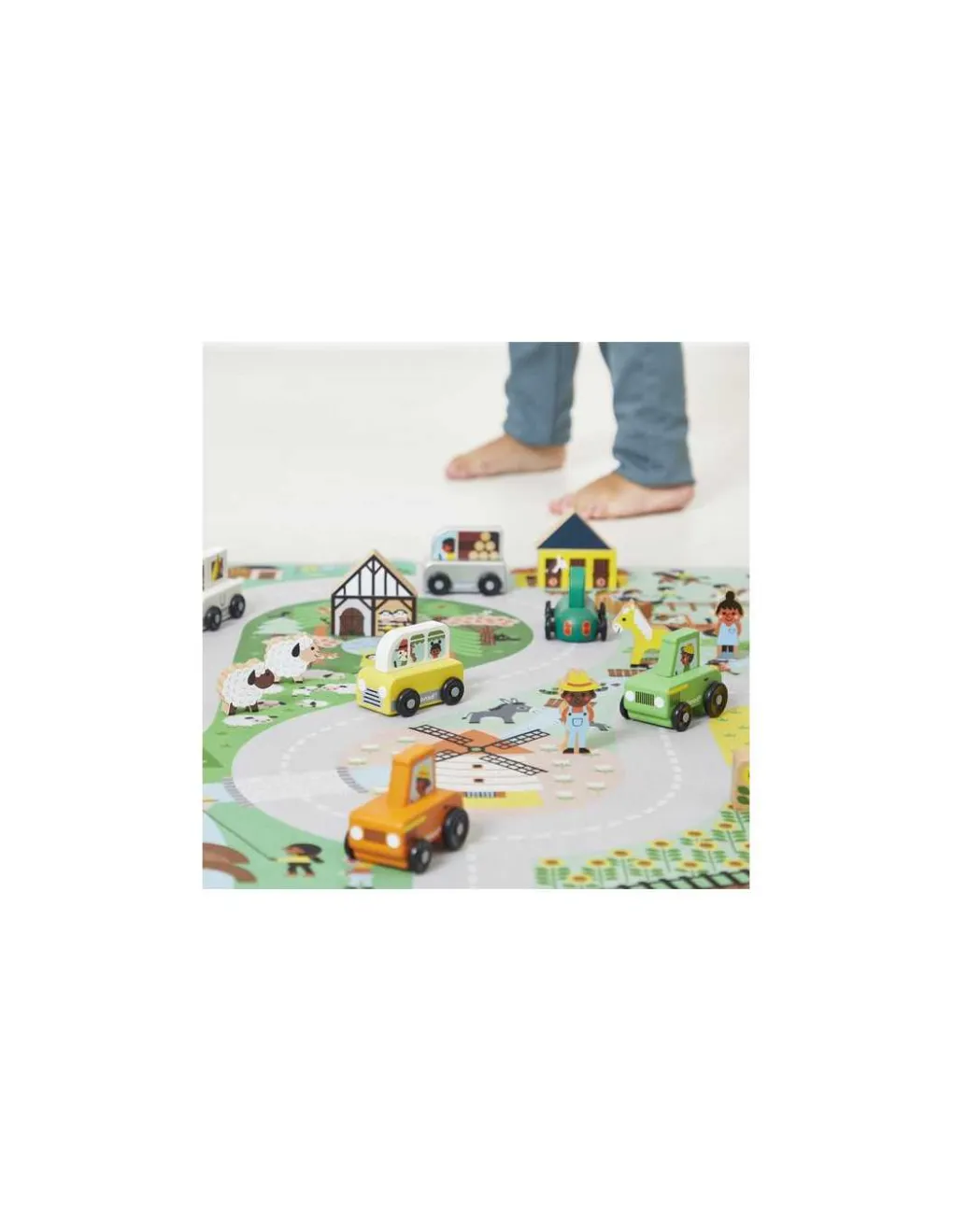 Janod Tracteur rouge Cross Roads - Discount